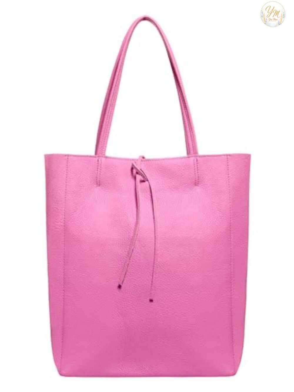 Genuine Italian Full-Grain Leather Tote Bag for Women Large Slouchy Purse